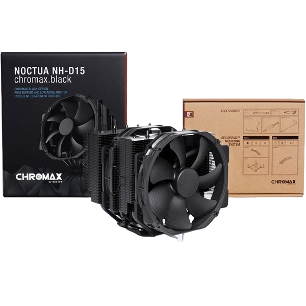 Noctua NH-D15 chromax.black CPUクーラー Noctua NH-D15 chromax.black CPU Cooler - CCL Computers